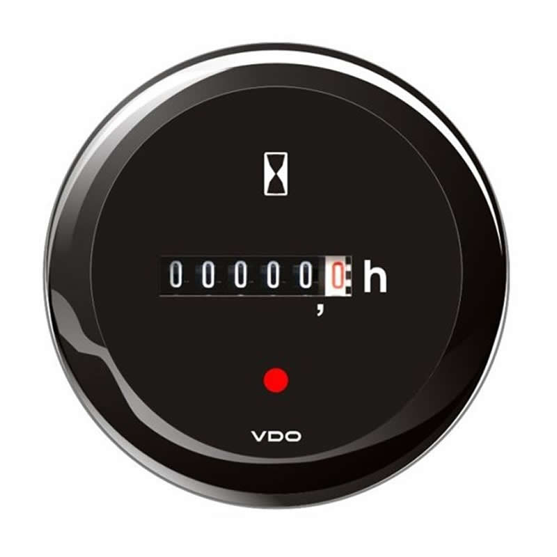 VDO ViewLine Engine hour Meter counter Black 52mm